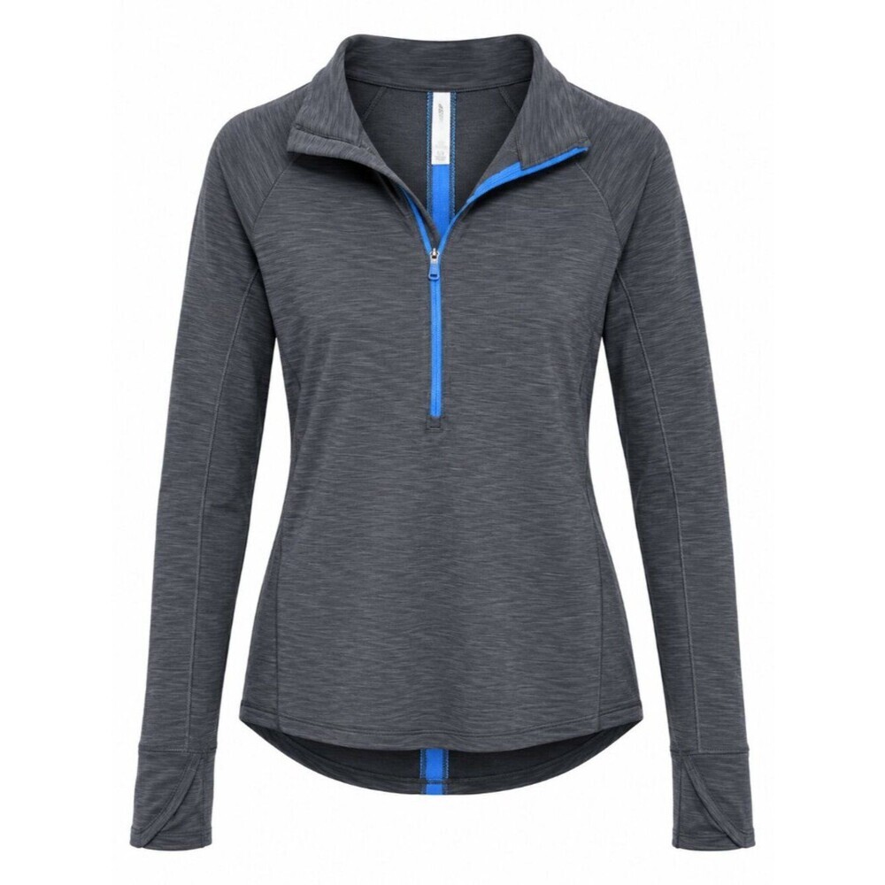 Under Armour ColdGear Gray Blue Half Zip Running Top M